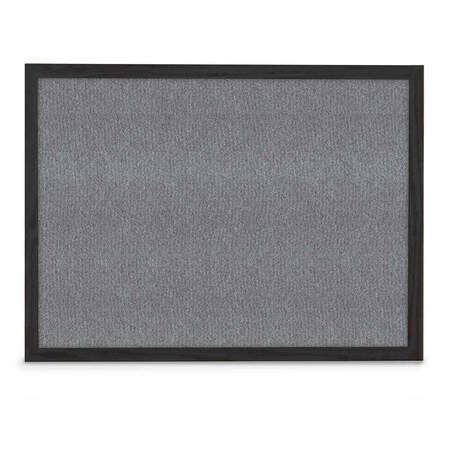 United Visual Products Sliding Door Indoor Enclosed Corkboard, 4 UV9001ACSH-BLACK-MEDGRY